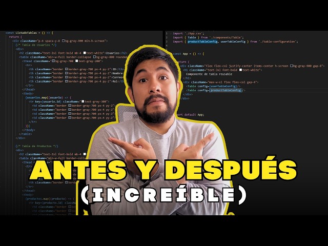 React + Tailwind: Tablas Reutilizables en menos de 5 Minutos