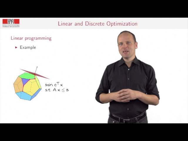 Linear & Discrete Optimization