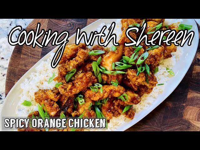 SPICY ORANGE CHICKEN | Cooking with Shereen