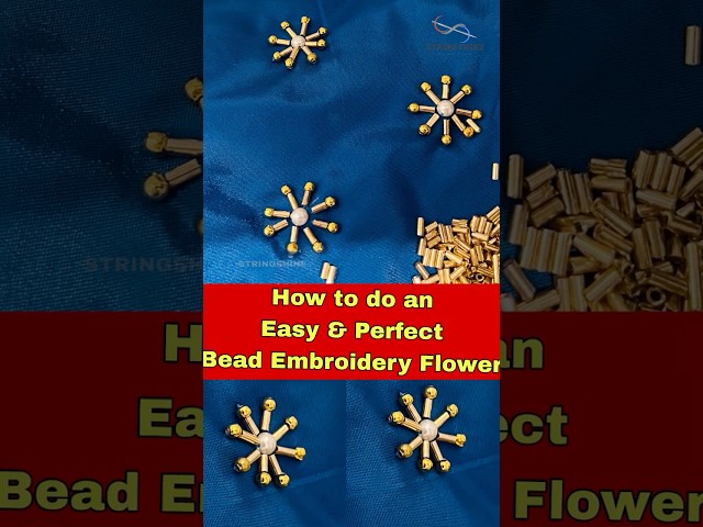 Easy Bead work for Churidar/Kurti Malayalam| Hand Embroidery Beads work Neck Design #shorts