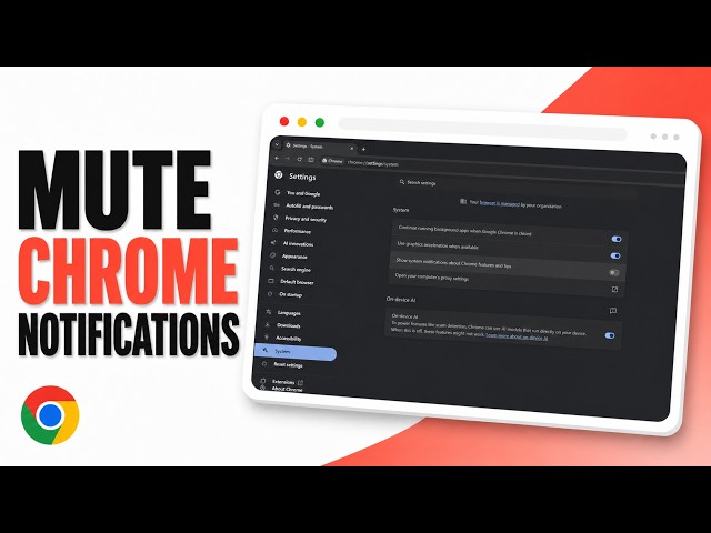 How to Disable Google Chrome Feature and Tip System Notifications