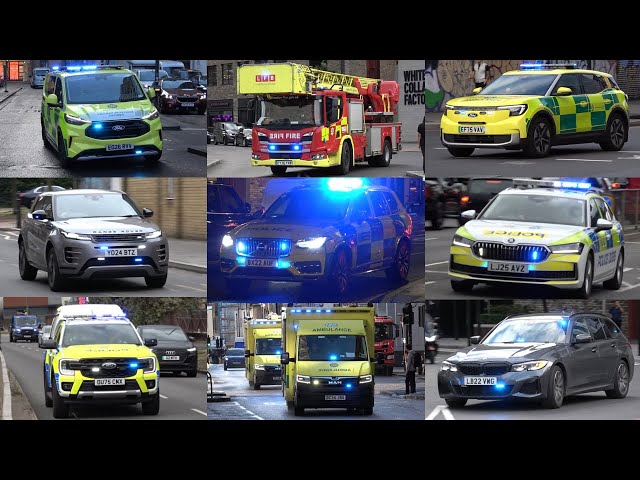 [COMPILATION] Emergency Vehicles responding across the UK | Police | Fire | Ambulance
