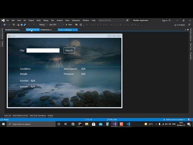 🌦️ Weather App in C# WinForms Using OpenWeatherMap API | Part 2 - Forecast Feature