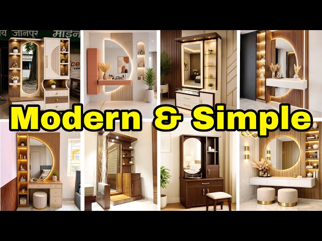 Top 35+ Modern Simple Wooden Dressing Table Designs 2026 | New Bedroom Mirror & Vanity Ideas ✨