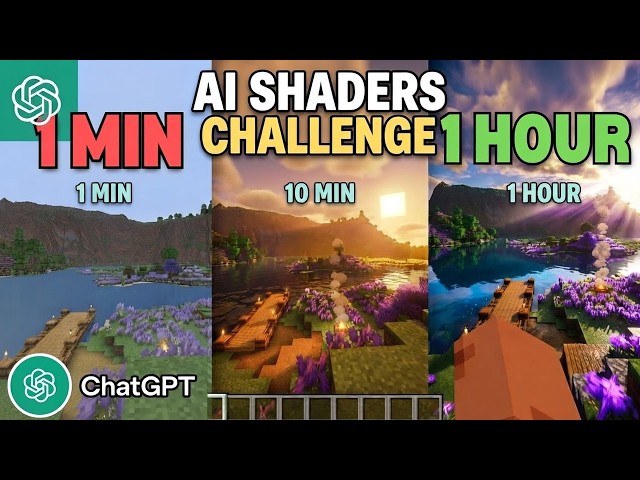 I Challenged AI to Code Minecraft Shaders in 1 Minute!