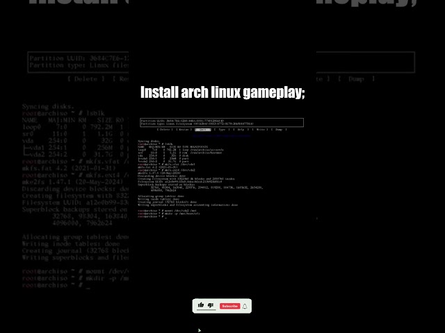 Arch Linux Installing 👨‍💻🌐