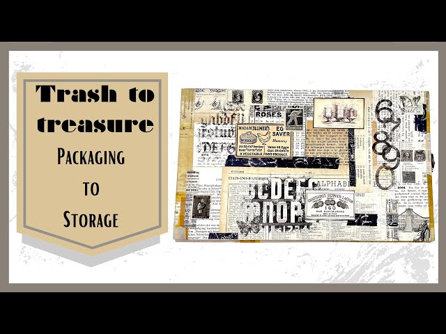 TRASH TO TREASURE - TURNING PACKAGING INTO STORAGE #papercraft #crafttutorial #papercrafts