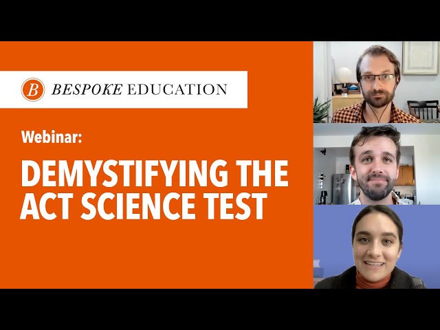 Webinar: Demystifying the ACT Science Test