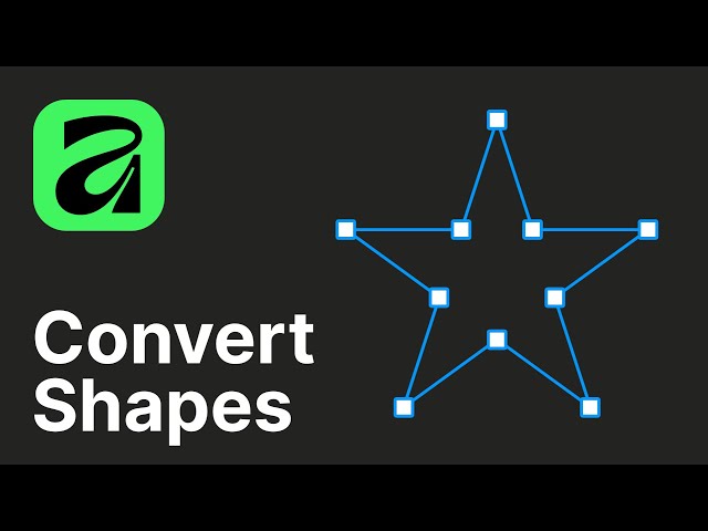 How to Convert Shapes to Curves in Affinity 3