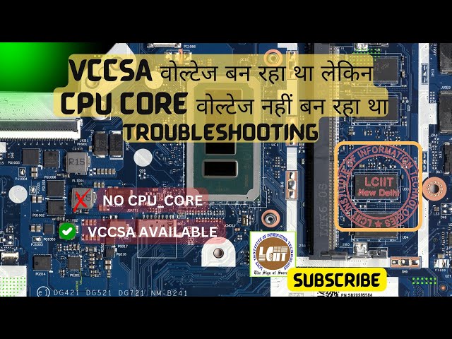 Laptop Motherboard No CPU Core Voltage Fault Finding Conclusion🎯 #laptopchipleveltraining