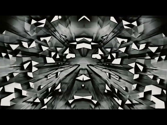 Club Visuals 1329 - Black & White Techno Visuals