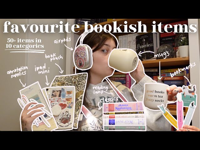 my favourite bookish items: 50+ items to enhance your reading experience 📚💘✨