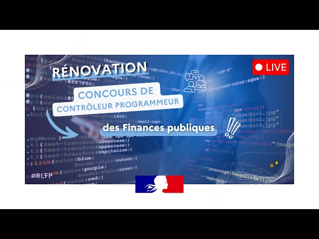 Rénovation du concours externe de contrôleur programmeur
