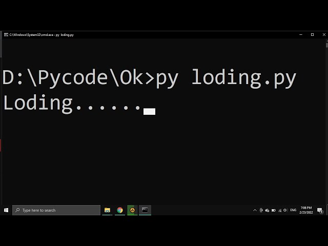 python Text Animation( lording.) Python Tutorial - Python for Beginners [Full Src Code]