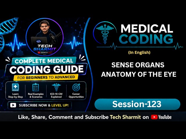 Eye Anatomy and Physiology | Medical Anatomy | Medical coding course (Ep-123)