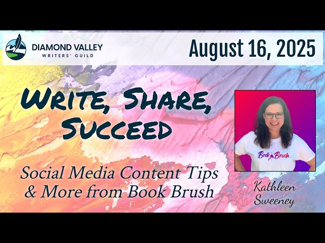 Write, Share, Succeed: Social Media Content Tips and more from BookBrush