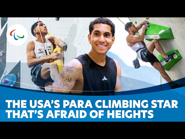 The USA's Para Climbing Star Who's Also Afraid of Heights?! | Brian Zarzuela 🧗‍♂️🇺🇸