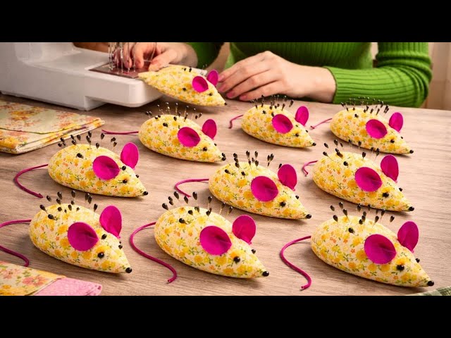 SEWING MOUSE PINCUSHION WITH TWO SEAMS / Tutorial for Beginners