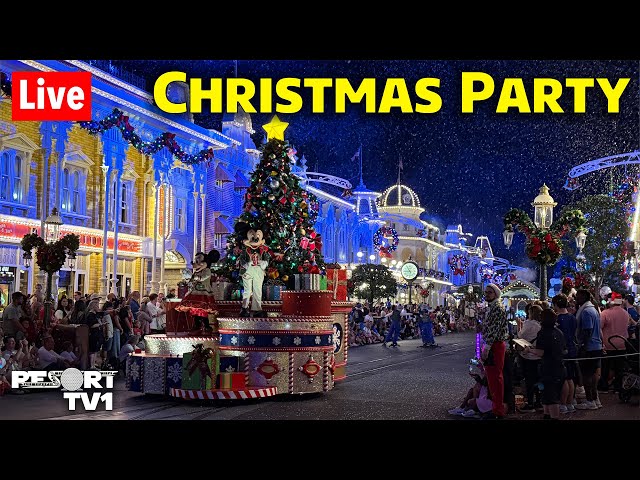 🔴Live: Mickey's Very Merry Christmas Party - Walt Disney World Live Stream - 12-14-25