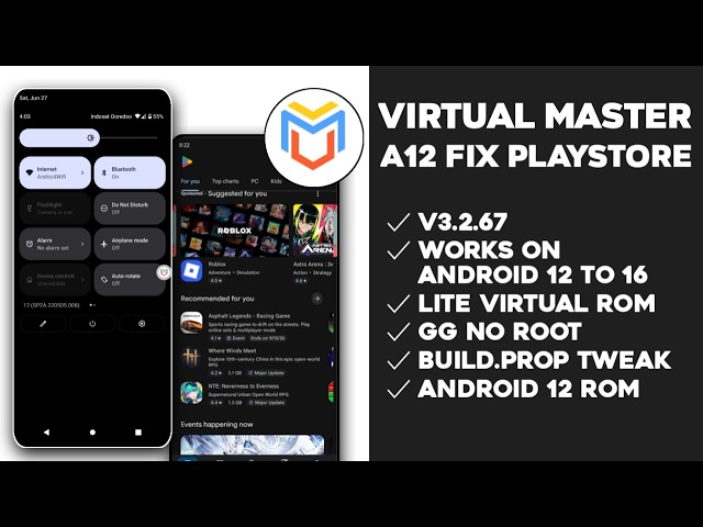 Virtual Master v3.2.67 | Android 12 Custom ROM Fix Google