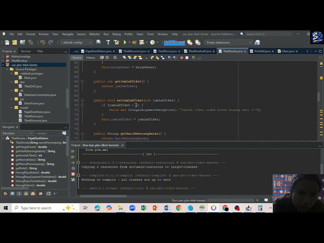 UAS Praktikum PBO 2026 - Aplikasi Pemesanan Tiket Kereta Api (Java Swing, MySQL, JasperReports)