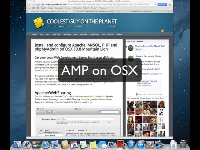 Apache, MySQL, PHP & phpMyAdmin on OSX 10.8 Mountain Lion