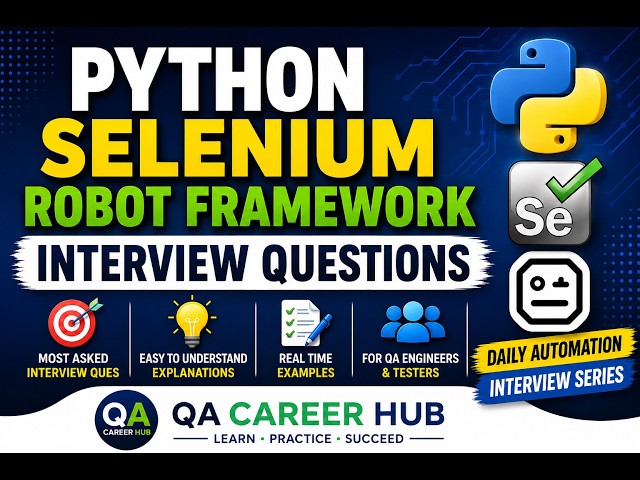 Top 100 Python Selenium Robot Framework Interview Questions | Question #1 | What is Python?