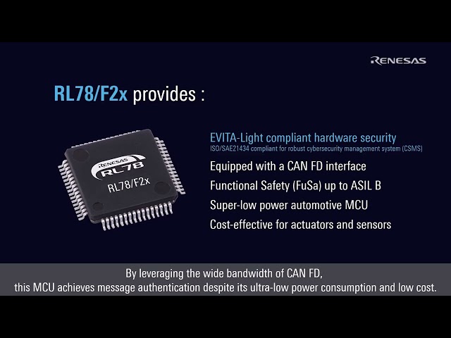 How to Secure CAN FD Communication with Message Authentication on RL78/F2x