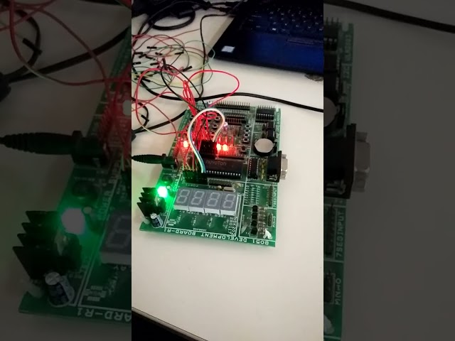 Blinking LED's with 8051 microcontroller #8051microcontroller #8051 #ledblinking #electronics