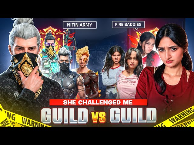 INDIA'S TOP 1 GIRL GUILD VS NITIN ARMY 😱 GUESS WHO WIN ?🤔 GARENA FREE FIRE