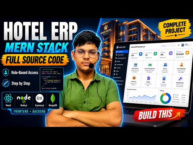 Build a Complete Hotel ERP System with MERN Stack | Role-Based Access + Full Source Code