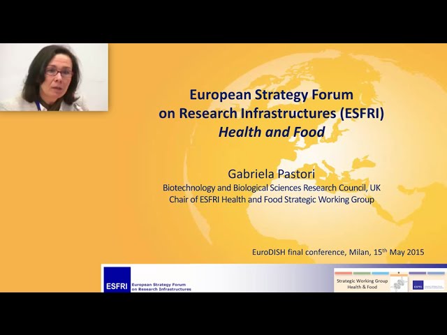 ESFRI - Dr Gabriela Pastori | EuroDISH final conference