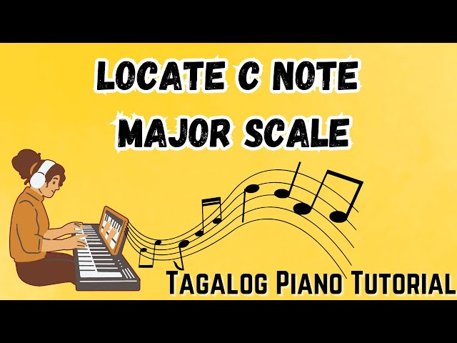Tagalog Piano Tutorial for Beginners - Locate C Note and C Major scale