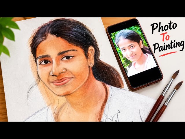 Oil painting girl portrait tutorial 🎨 #dilbandhuart  #oil 