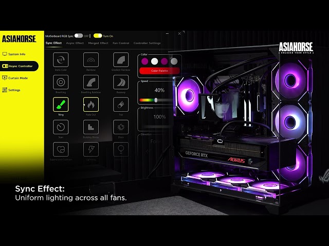 ASIAHORSE UMBRA Hub Setup Guide - Easy RGB & Fan Control Tutorial