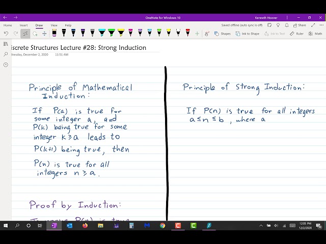 Discrete Structures   Lecture 28   Strong Induction
