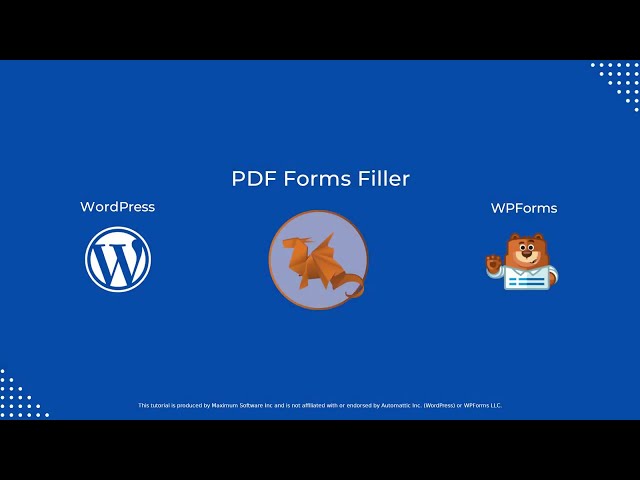 PDF Forms Filler for WPForms Tutorial