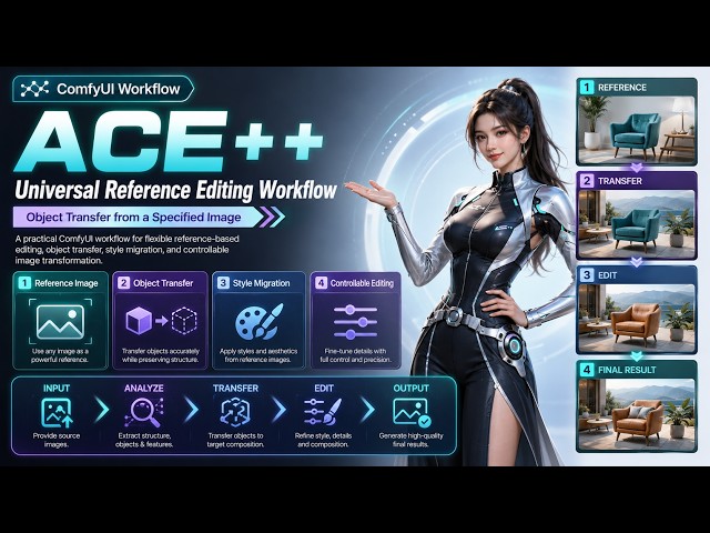 ACE++ Universal Reference Editing: Object Transfer from a Specified Image