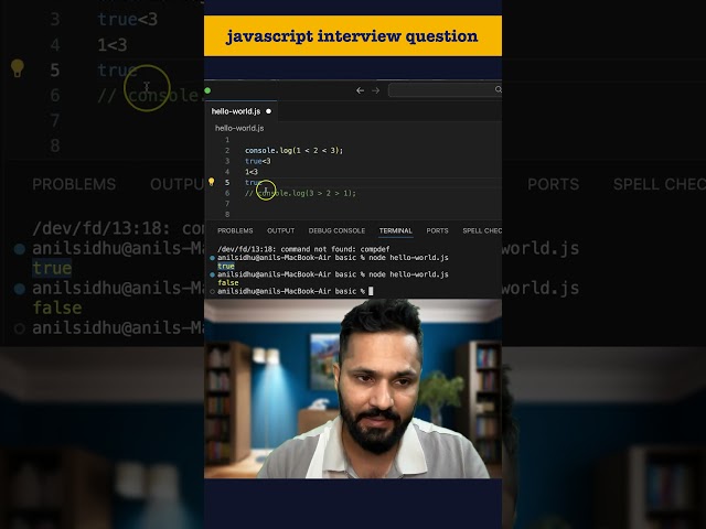 JavaScript Tricky Interview Question Explained in Hindi #javascriptinterview