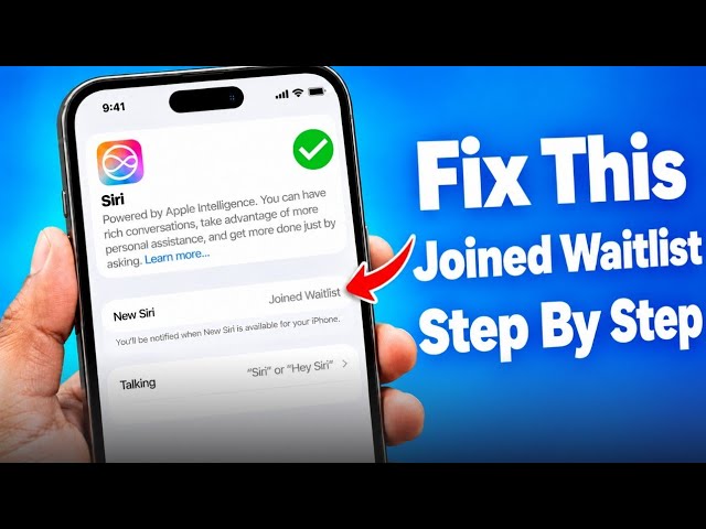 How to Fix New Siri AI Joined Waitlist Problem (Solution ✅) | iOS 27 Siri AI Stuck on Joined Wait...