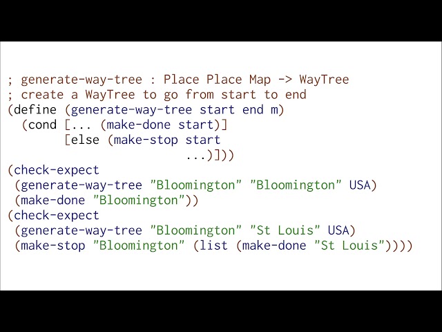 Generating WayTrees