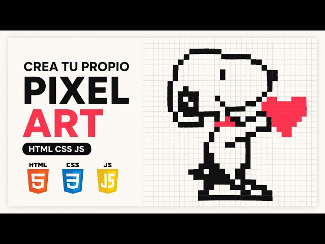 ✨ Customizable Pixel Art with HTML, CSS, and JavaScript (free code)