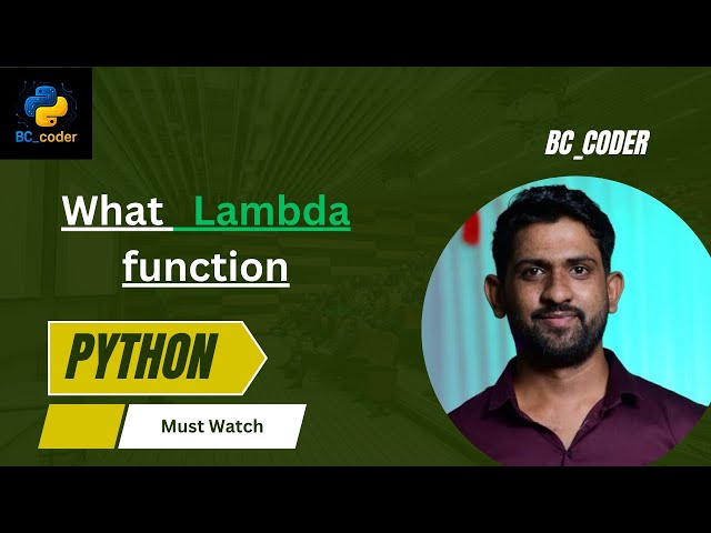 V32. Python Lambda Function Explained in 10 Minutes | Anonymous Function l @N_coder31