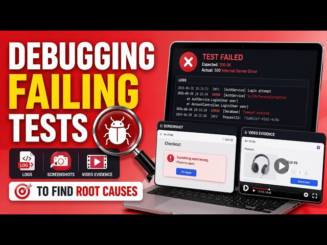 Debugging Failing Tests | Using Logs, Screenshots, and Video Evidence to Find Root Causes | Uplatz