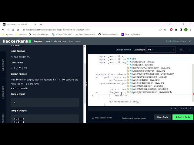 HackerRank Java - 6 ( Loop 1)