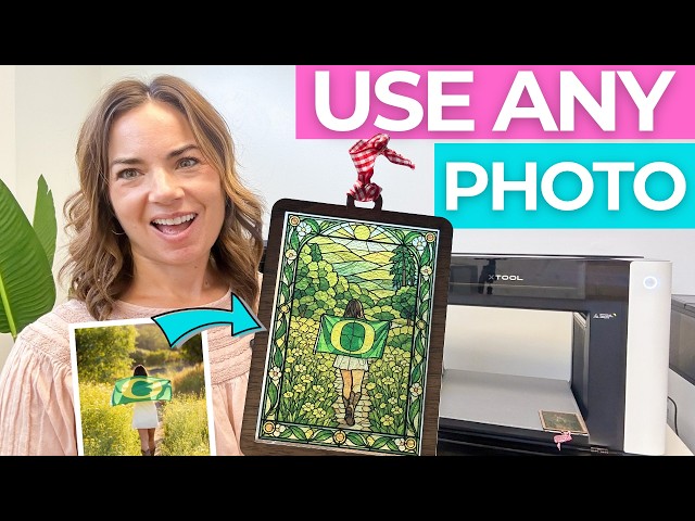 UV Printed Stained Glass on the xTool Omni: Real Texture, No Glass
