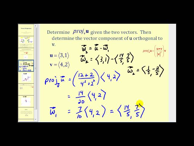 Vector Projection