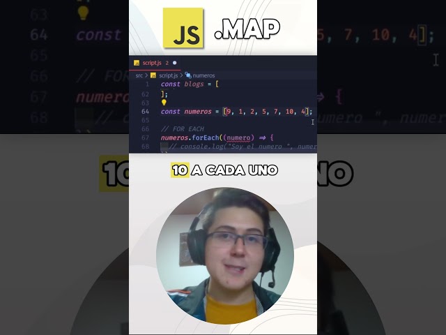 Función .map 🗺️😀 en Javascript  #javascripttutorial #trucos