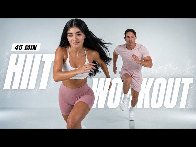45 MIN CARDIO HIIT WORKOUT - ALL STANDING - Full Body, No Equipment
