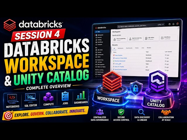 Databricks Workspace Overview + Unity Catalog Explained | Beginners to Advanced | Session 4